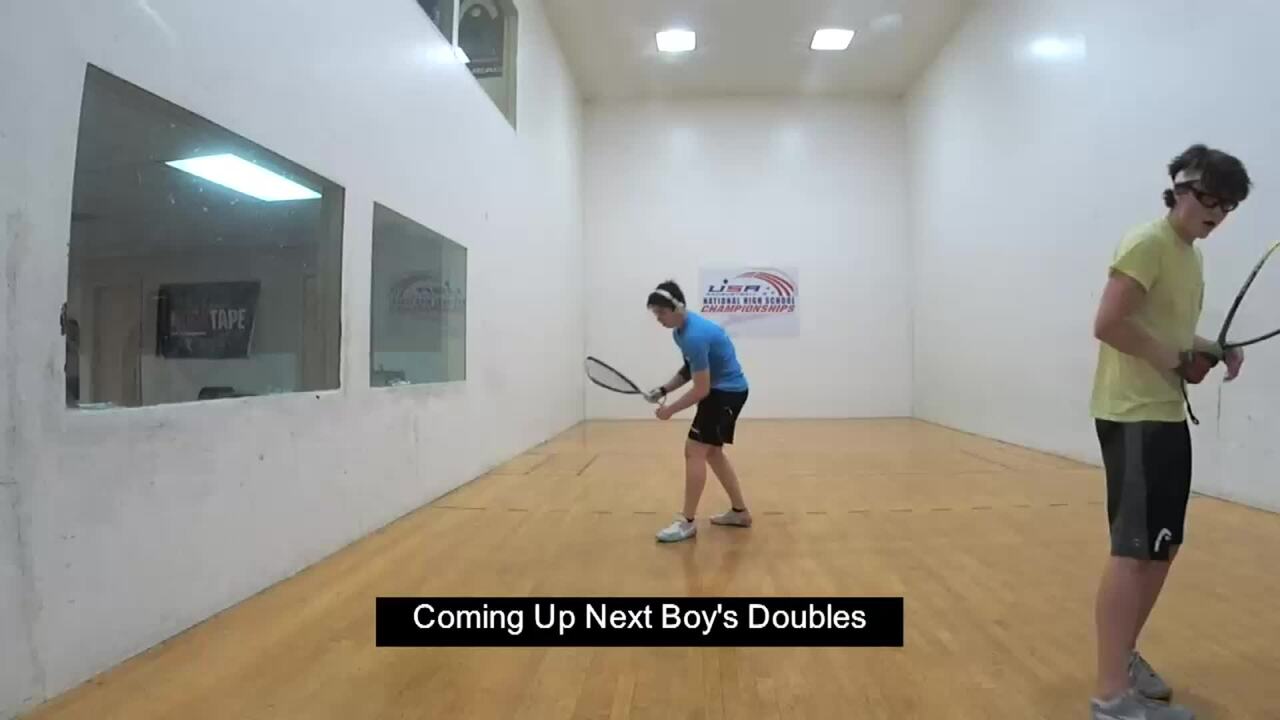 2019 National High School Racquetball Championships Boys Doubles #1