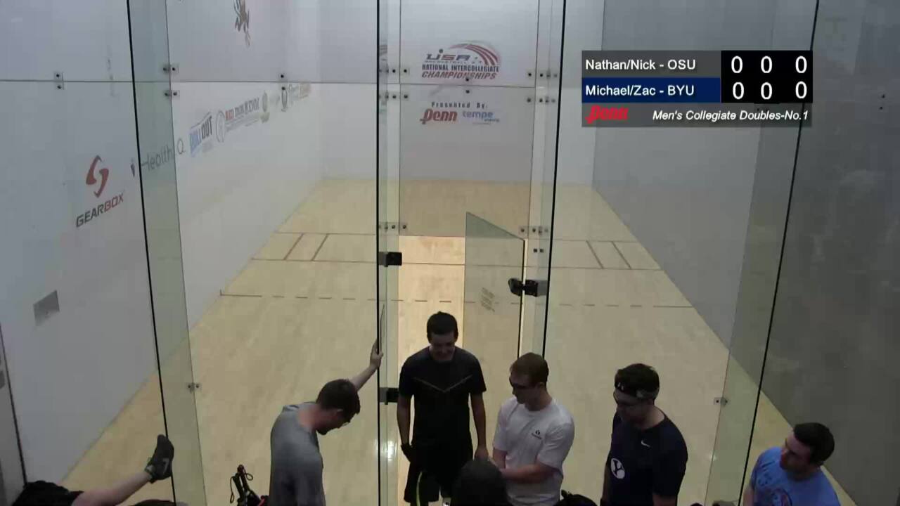 2019 National Intercollegiate Racquetball Championships Mens Doubles #1