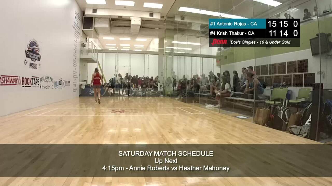 2019 National Junior Olympic Racquetball Championships Girls Singles 16 Under Final