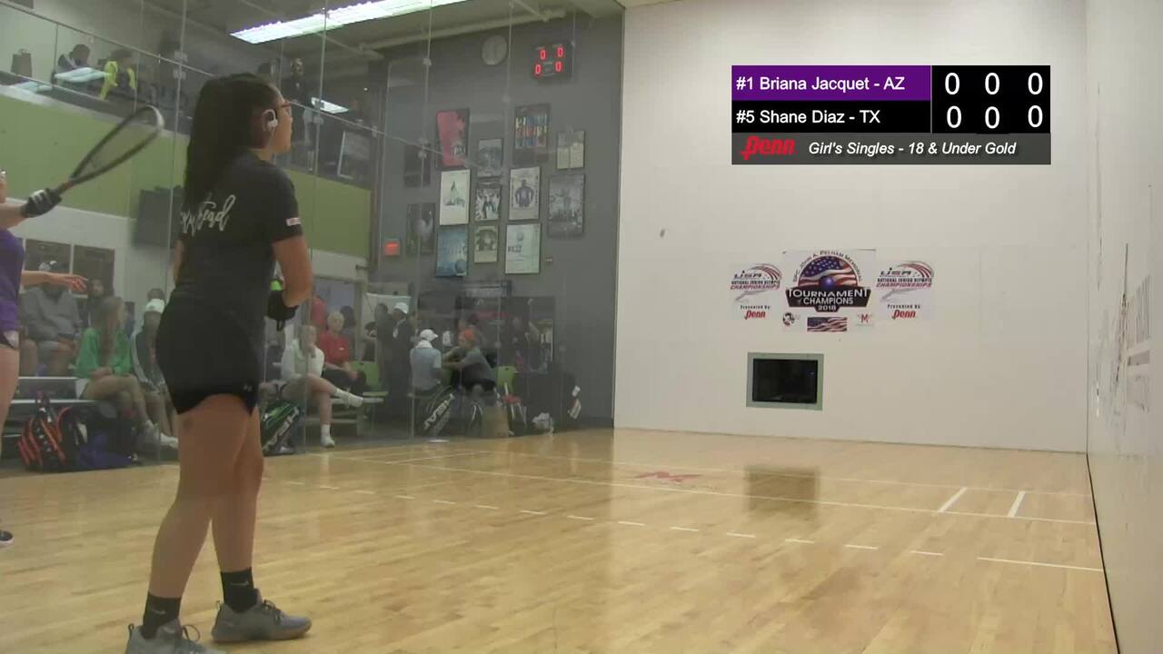 2019 National Junior Olympic Racquetball Championships Girls Singles 18 Under Semifinal