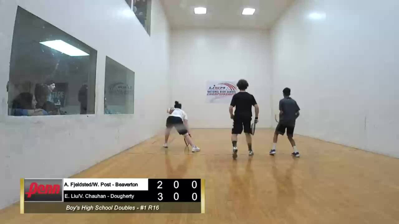2019 National High School Racquetball Championships Boys Doubles Round of 16