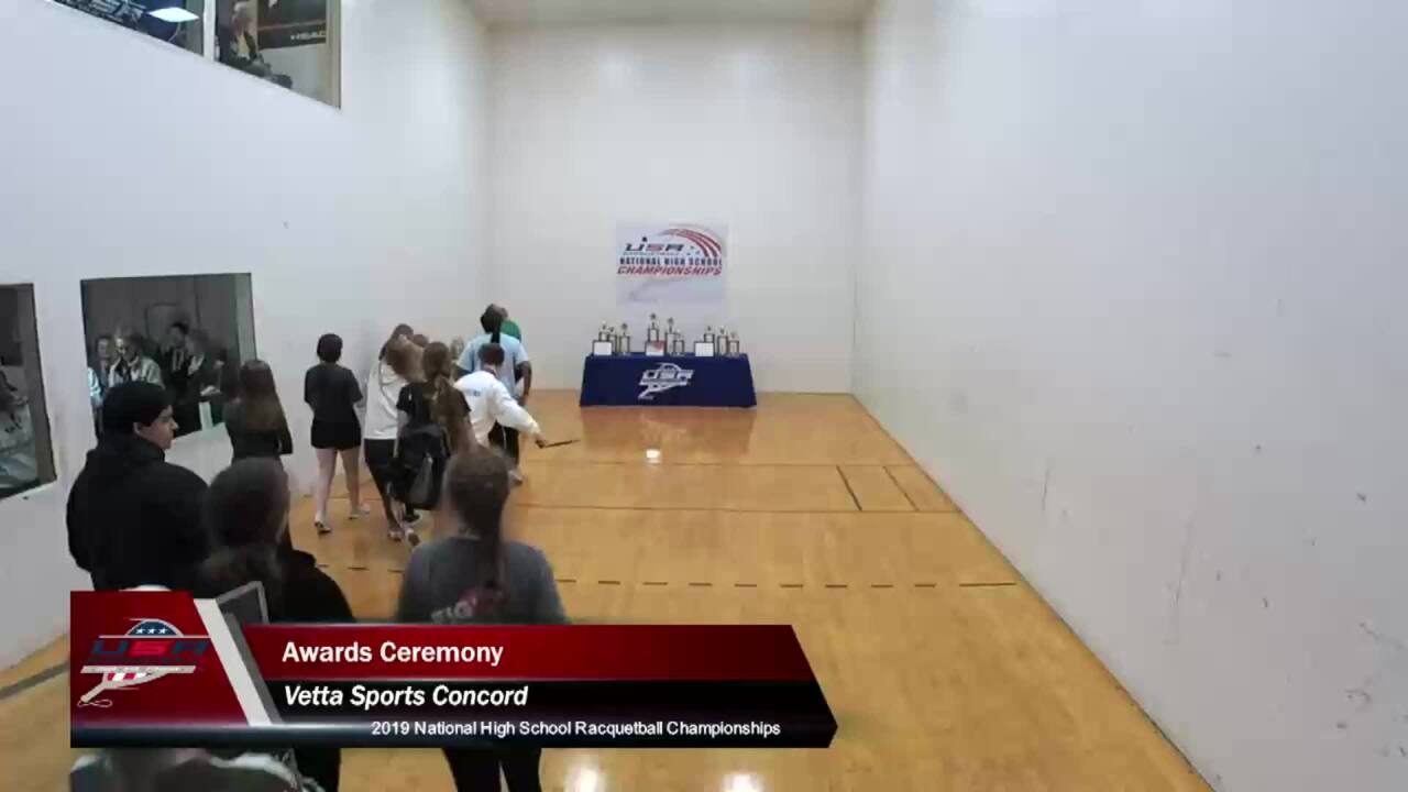 2019 National High School Racquetball Championships Award Ceremony