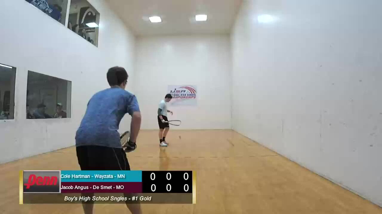 2019 National High School Racquetball Championships Boys Singles #1 Gold