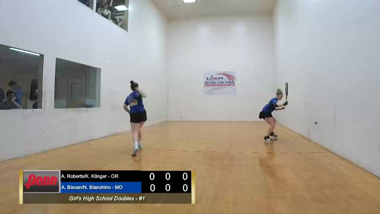 2019 National High School Racquetball Championships Girls Doubles #1