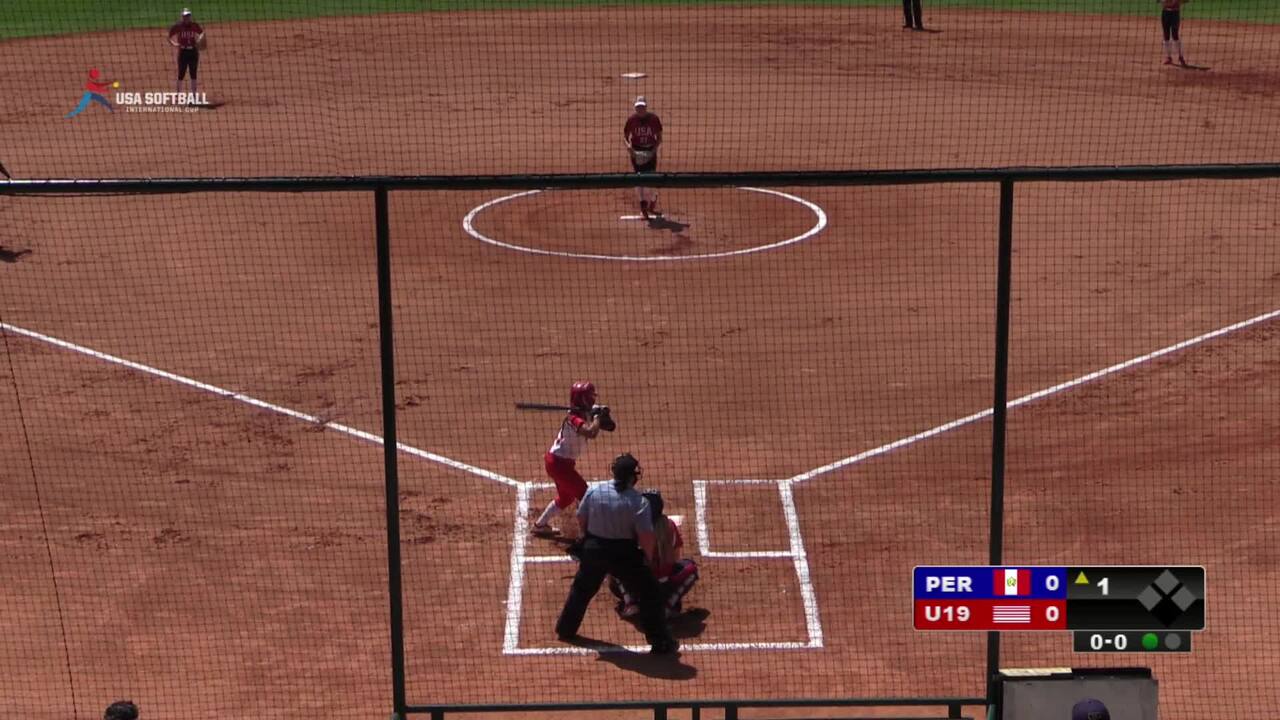 2019 USA Softball International Cup - U19 WNT vs Peru