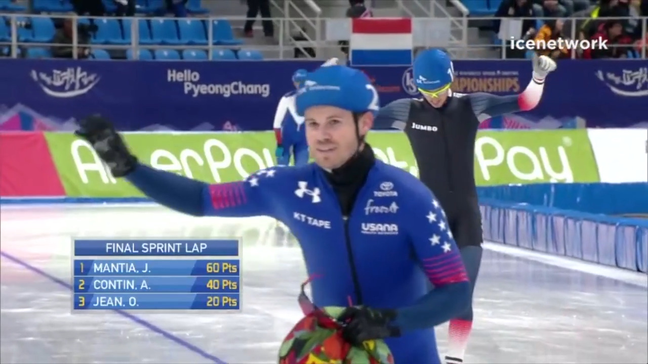 2016-17 World Single Distance Championships Joey Mantia Mass Start Gold