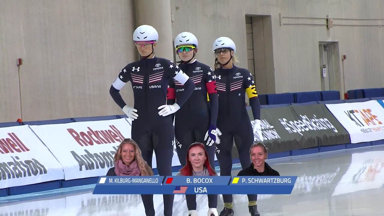 US Ladies win Team Pursuit GOLD at the Four Continents Championships
