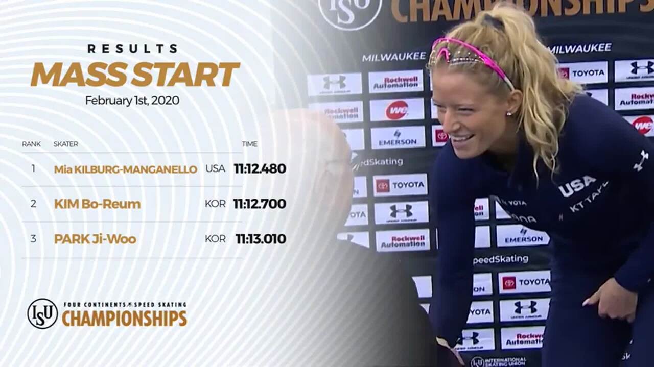 Ladies Highlights   ISU 2020 Four Continents Speed Skating Championships 