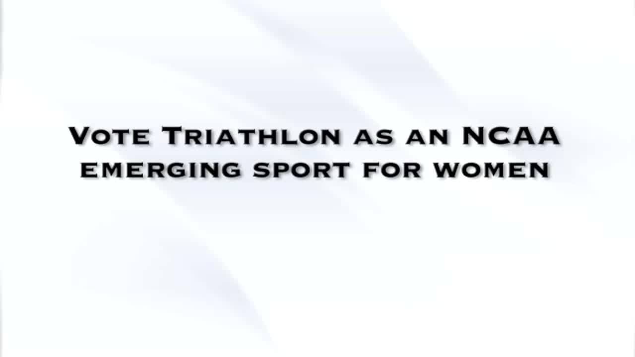 Vote Yes for Triathlon as an NCAA Emerging Sport for Women