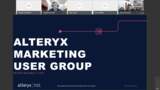 Alteryx Marketing User Group Meeting