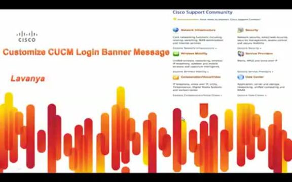 CUCM Login Banner Message Cisco Community