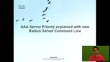 AAA Server Priority explained with new Radius Server Command Line ...
