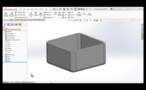 Creo shell limitation with 4 side corner transition - OK with Solidworks.mp4