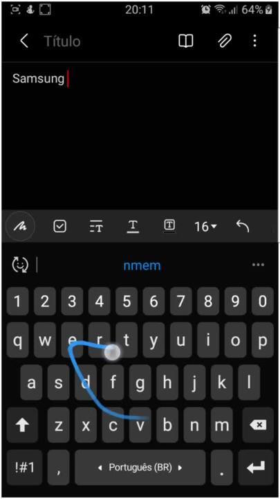 Deslizar para Digitar - Dica - Página 2 - Samsung Members
