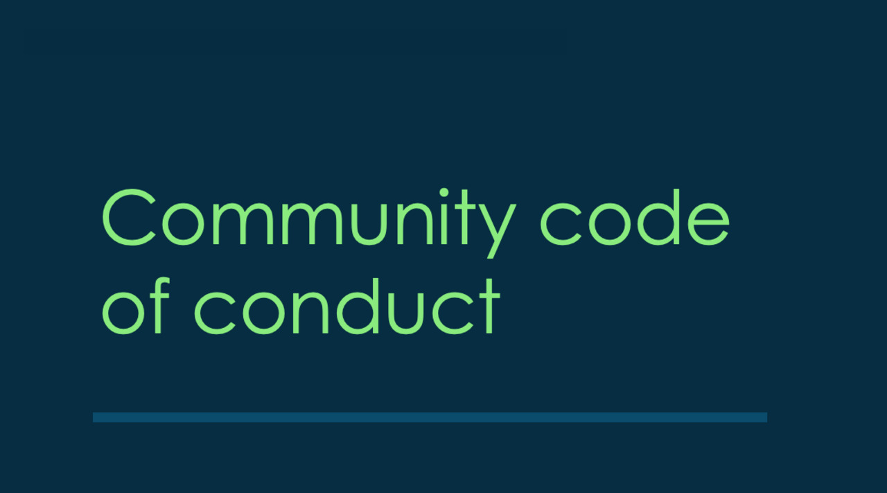 Community code of conduct image