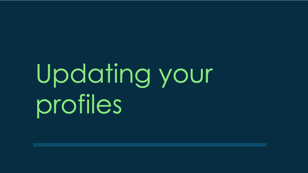 Updating your profiles image