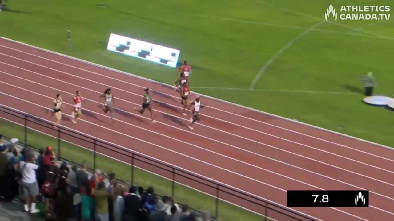 Canadian Track & Field Championships - Videos - Women's U20 100m Final ...