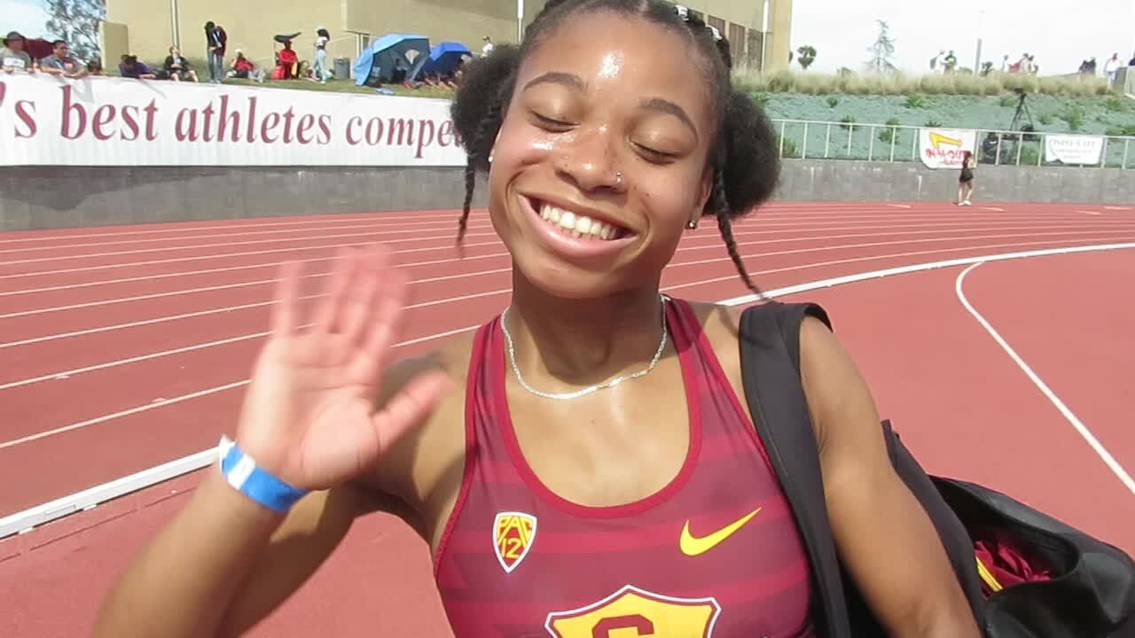 Chanel Brissett 5th Women's 100m Hurdles - Mt. SAC Relays 2018