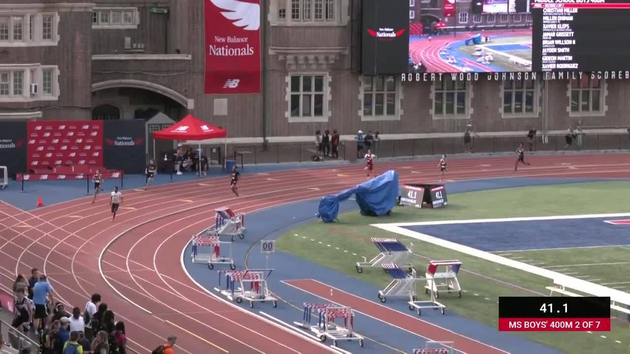 New Balance Nationals Outdoor Videos Boys 400m Middle School