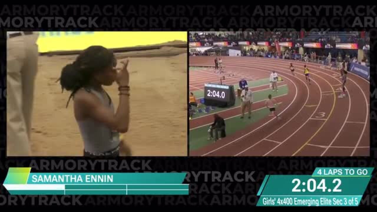 Nike Indoor Nationals Videos Girls 4x400m Relay Emerging Elite
