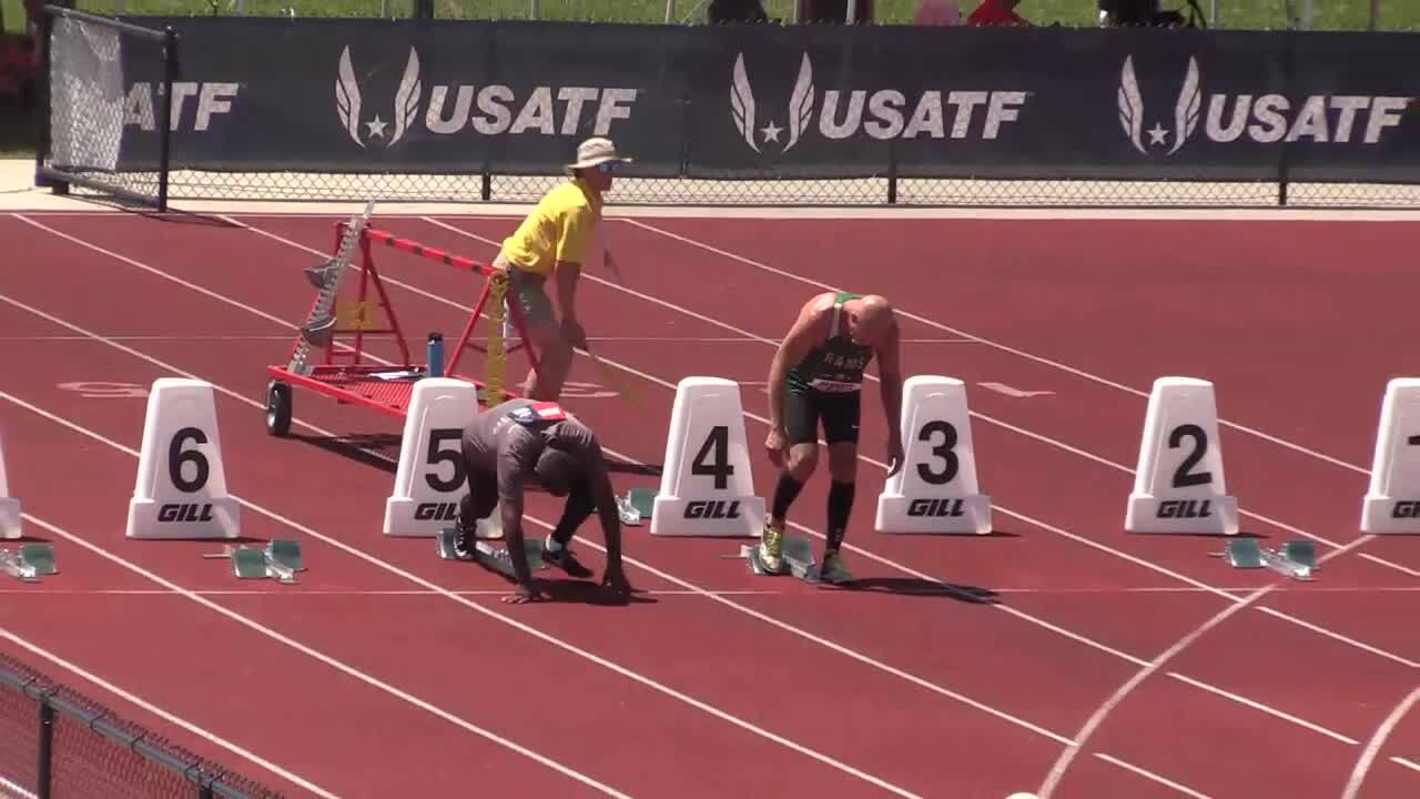 USATF.TV Videos Men's 5559 100m Hurdles USATF Masters Outdoor