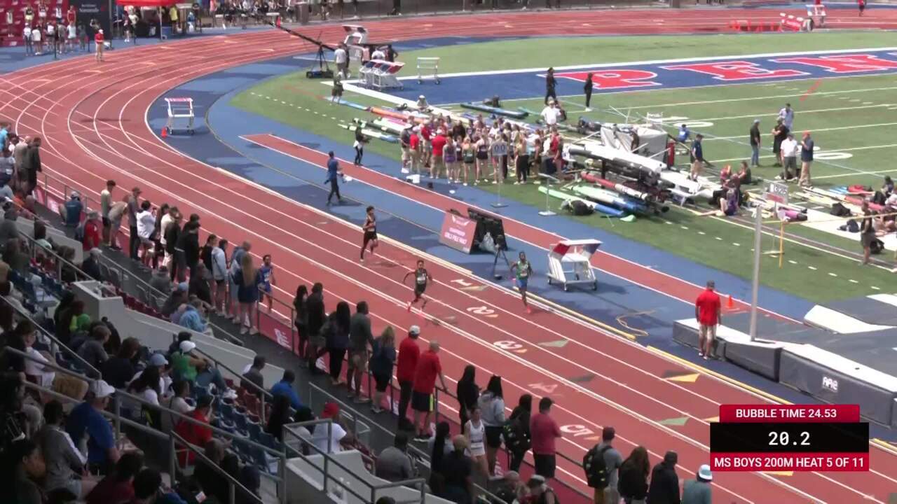 New Balance Nationals Outdoor Videos Boys 200m Middle School Prelim