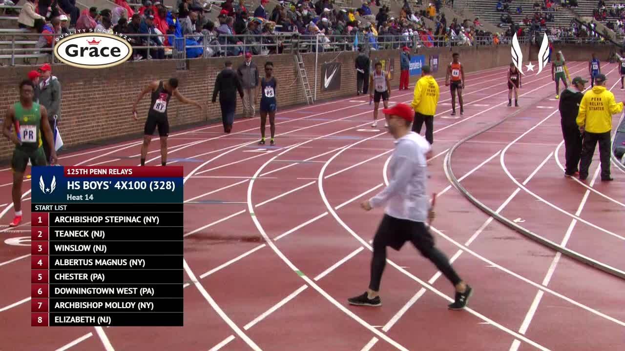 The Penn Relays, presented by Toyota Videos Boys 4x100m Relay High School Event 328 Heat 10
