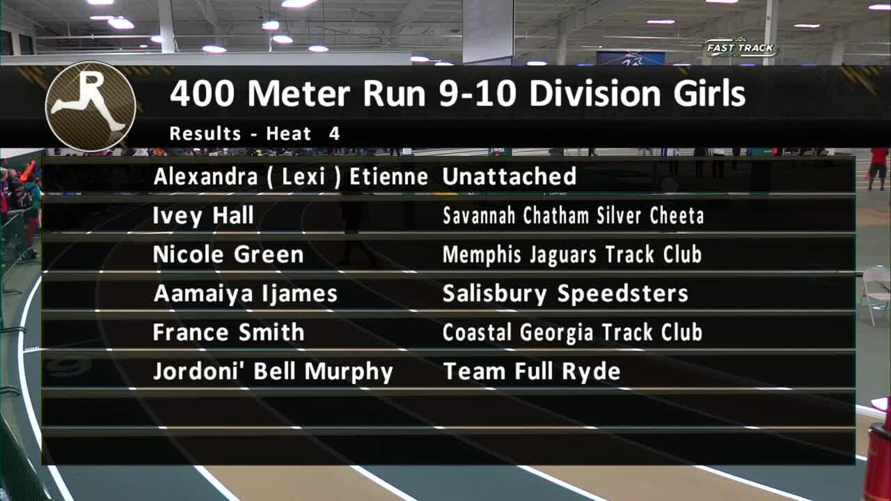 Girls 9-10 400m Section 4 - NC United Youth Indoor Classic 2017