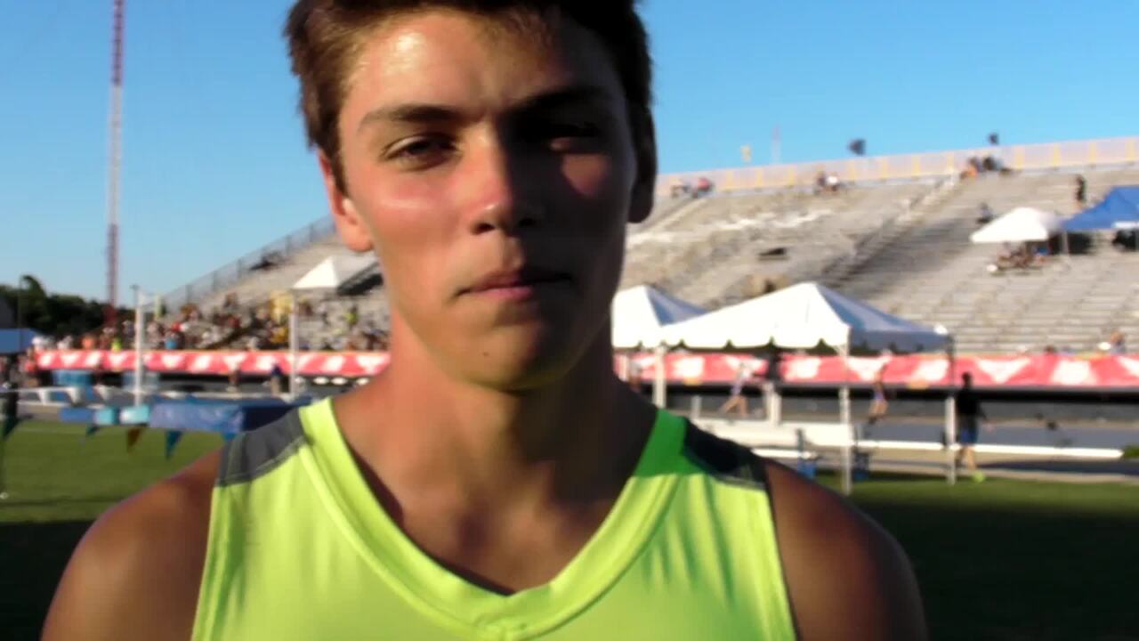 Videos Trey Cunningham was 2nd in the 110 meter Hurdles