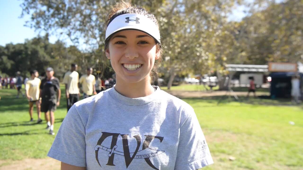 Southern California Community College Cross Country Championships - Videos  - Gabrielle De La Rosa of Santiago Canyon College 8th Place Women's 5K Race  - Southern California Community College Cross Country Championships 2016 -  DyeStatCAL