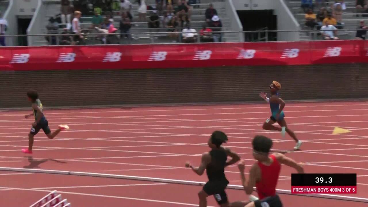 New Balance Nationals Outdoor Videos Boys 400m Freshman Section 4