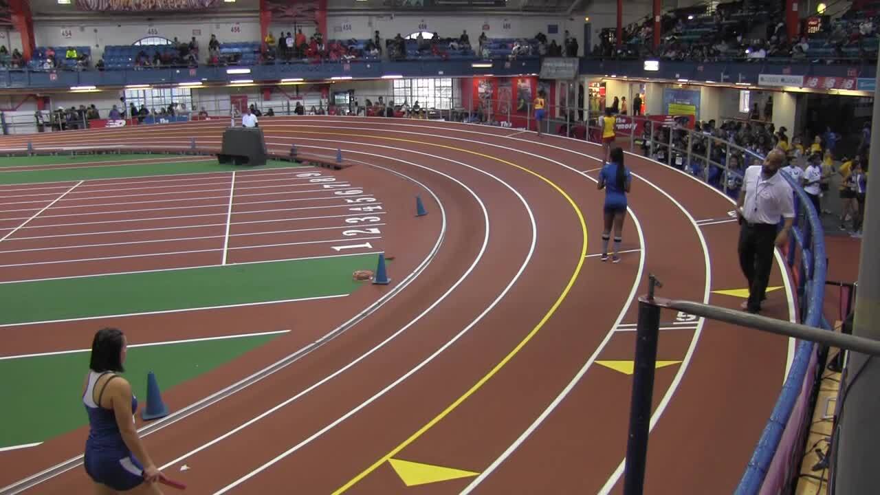 Girls 4x200m Relay Varsity Prelim Heat 2 - PSAL Pilgrim Games 2017