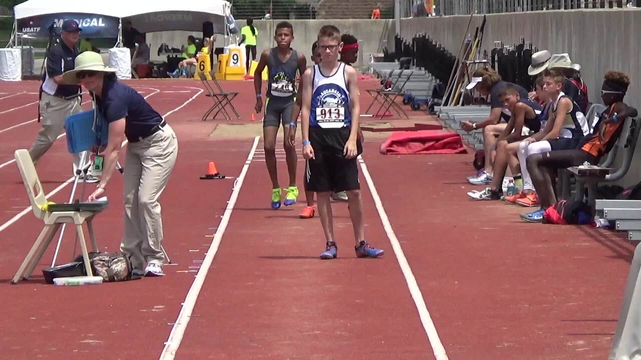 Usatf Tv Videos Boys 9 10 Long Jump Round 6 Usatf National Youth Outdoor Championships 17