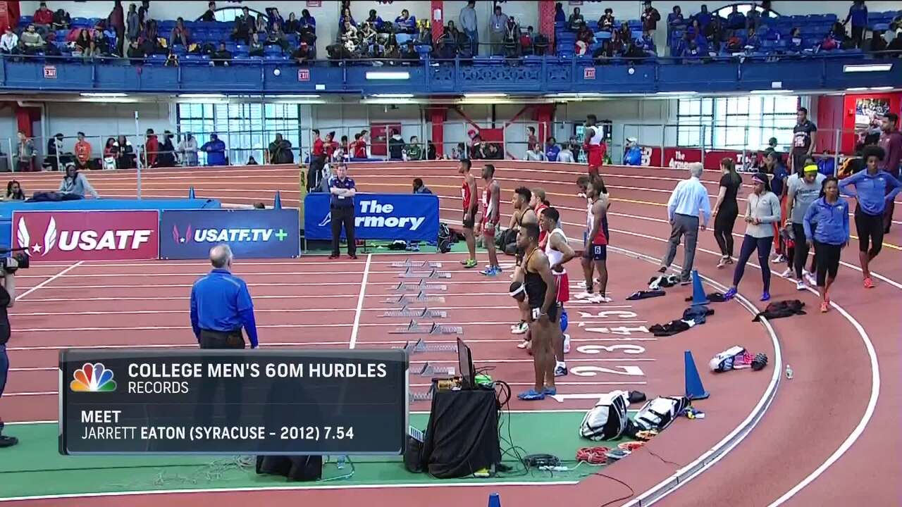 Usatf.tv - Videos - Men's Invitational 60m Hurdles Final - Armory Track 