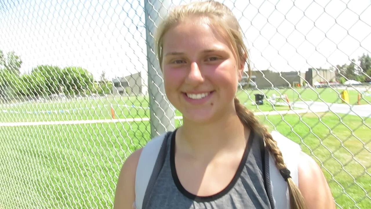 USATF National Junior Olympic Track and Field Championships - Videos -  Shelby Moran of Sherwood OR 1st Place Girls 15-16 Hammer Throw - USATF  National Junior Olympic Track and Field Championships 2016 - DyeStat