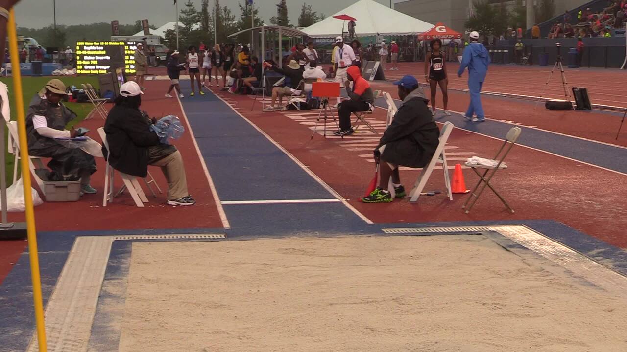 Usatf Tv Videos Women S 17 18 Long Jump Flight 3 Round 1 Usatf Hershey National Junior Olympic Track And Field Championships 17