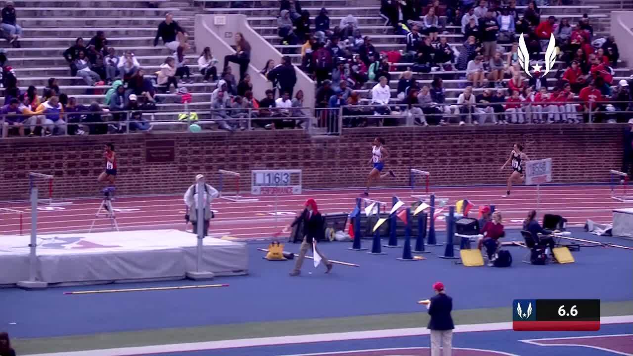 Usatftv Videos Womens 400m Hurdles College Championship Event 101 Section 3 Penn Relays 2019 
