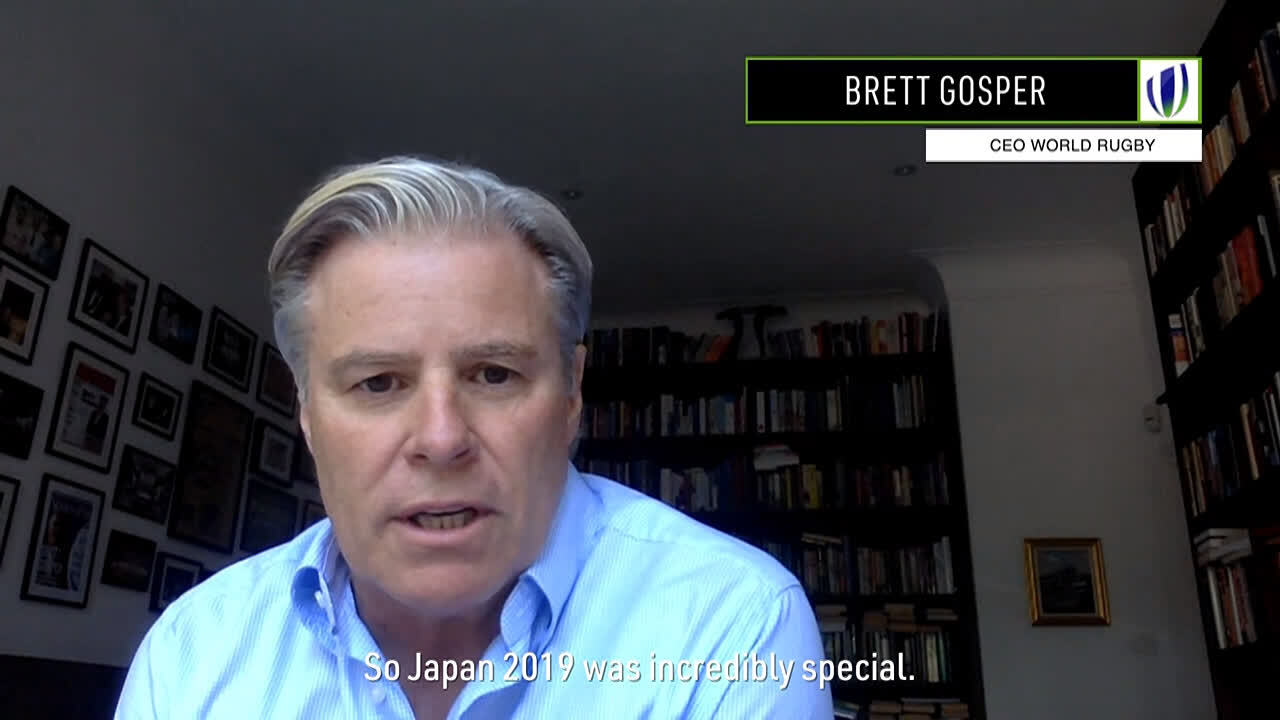 World Rugby Chief Executive Brett Gosper on Economic impact of Rugby World Cup 2019