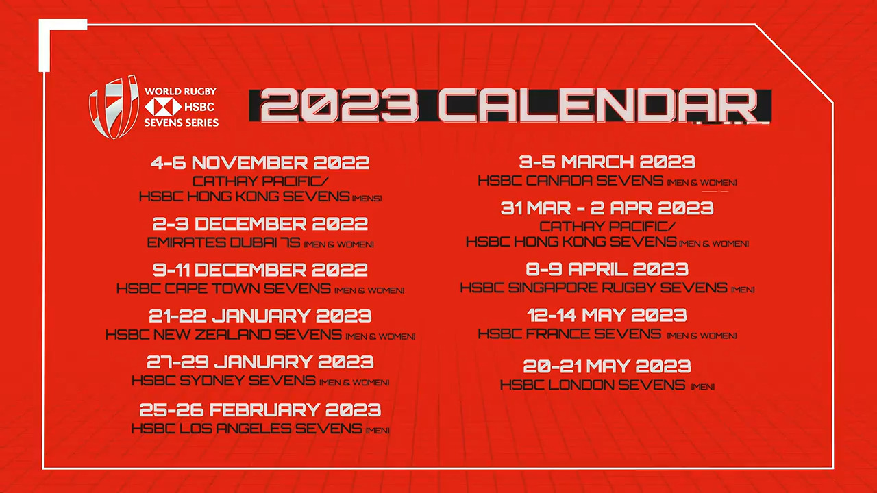 Olympic qualification at stake as bumper HSBC World Rugby Sevens Series 2023 schedule announced