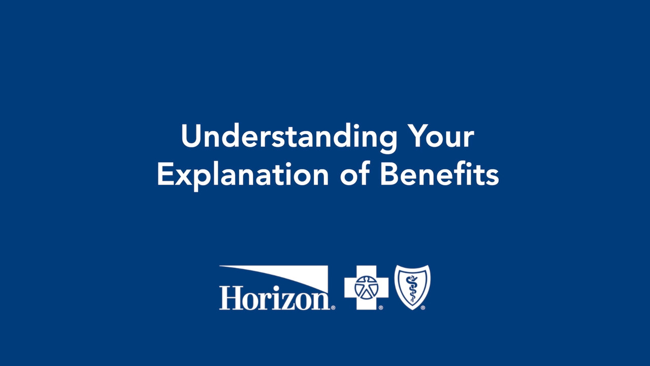 Explanation of Payment - Horizon Blue Cross Blue Shield of New Jersey