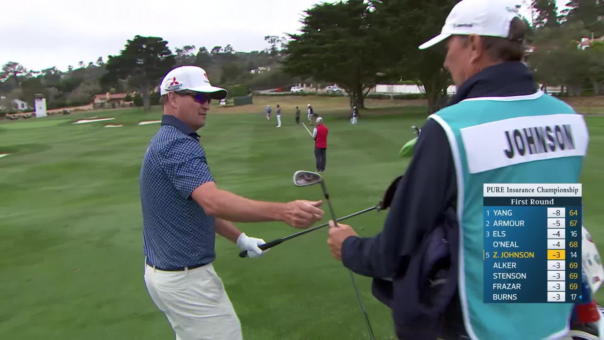 Zach Johnson makes birdie on No. 15 at PURE Insurance Championship