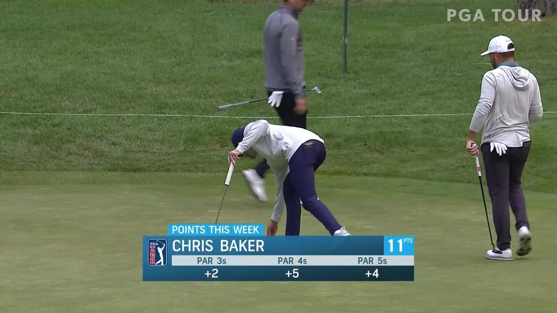 Chris Baker makes birdie on No. 11 in Round 2 at Barracuda
