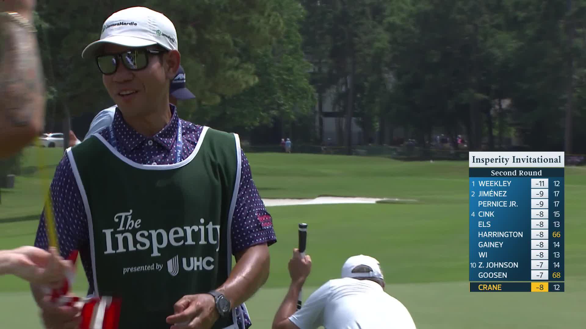 Ben Crane makes birdie on No. 12 at Insperity Invitational