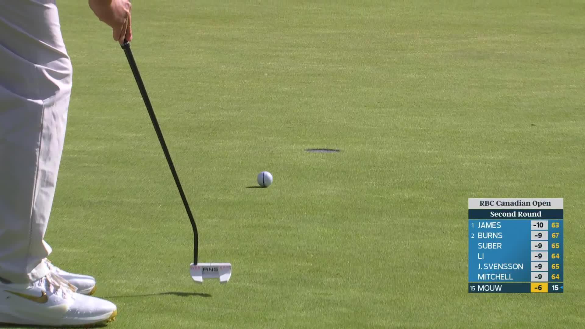 William Mouw hits tee shot to 11 feet, sets up birdie on No. 7 at RBC Canadian