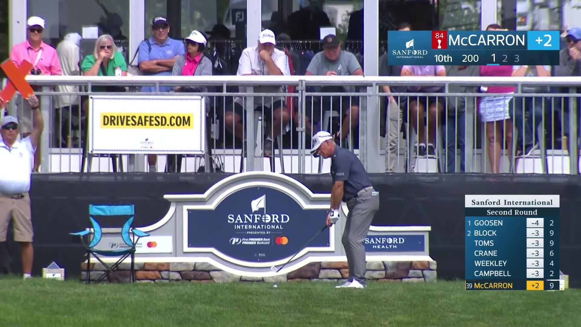Scott McCarron makes birdie on No. 10 at Sanford International