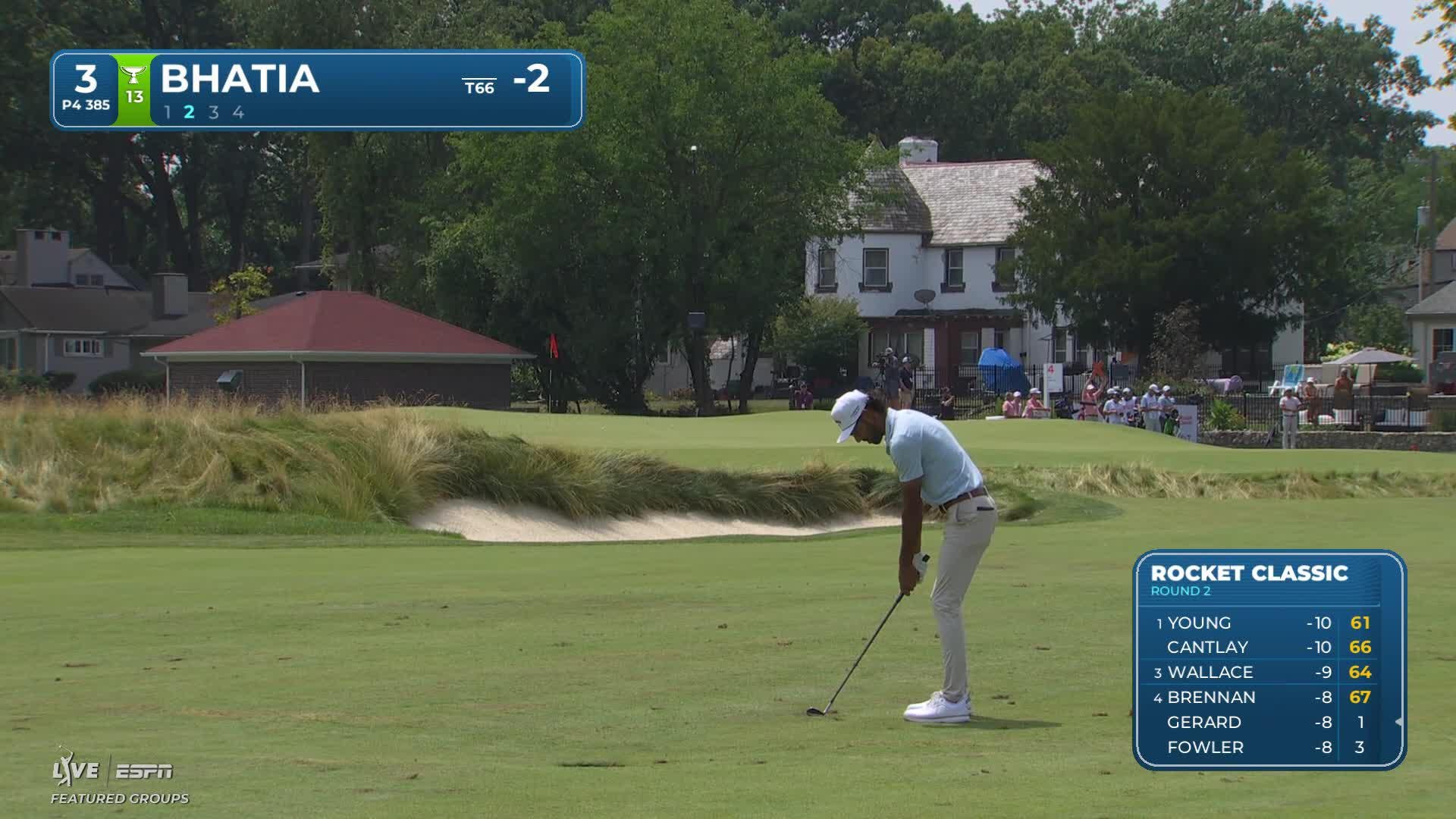Akshay Bhatia's 104-yard approach sets up birdie on No. 3 at Rocket Classic