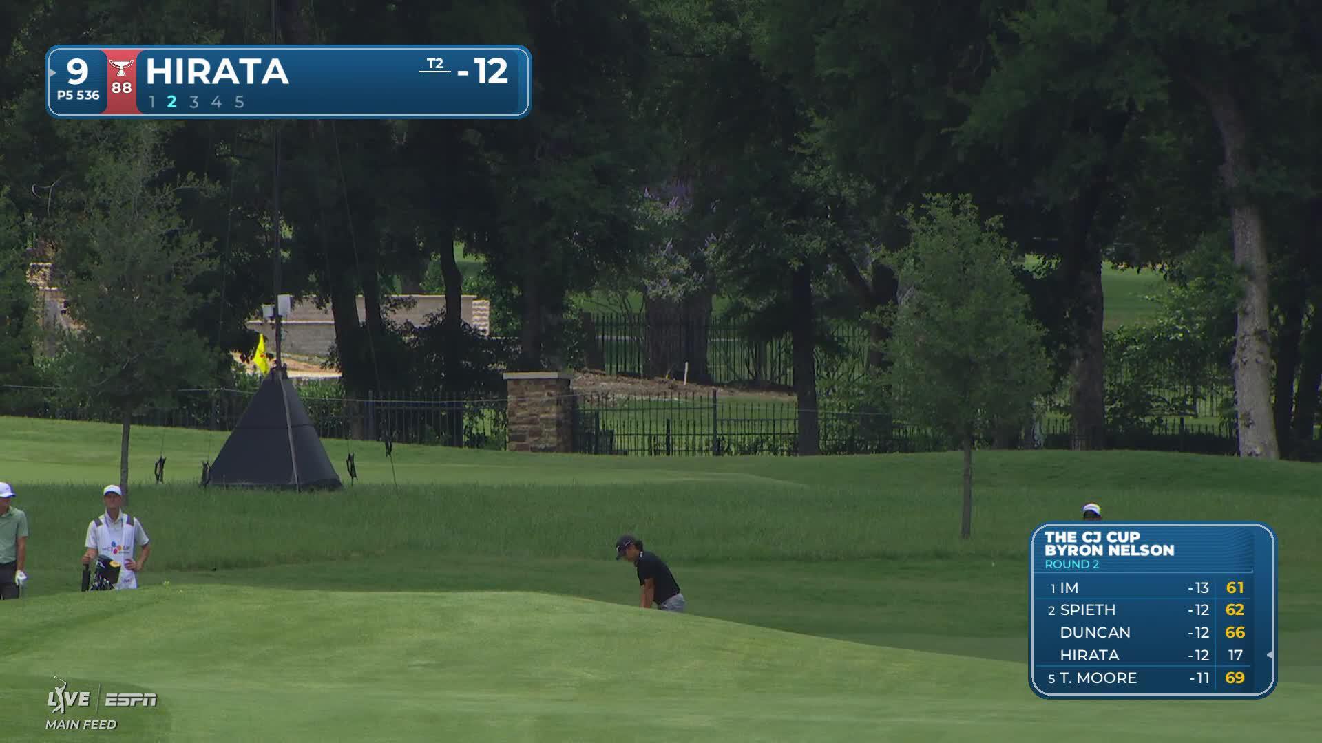 Kensei Hirata reaches par-5 No. 9 in two, makes birdie at THE CJ CUP