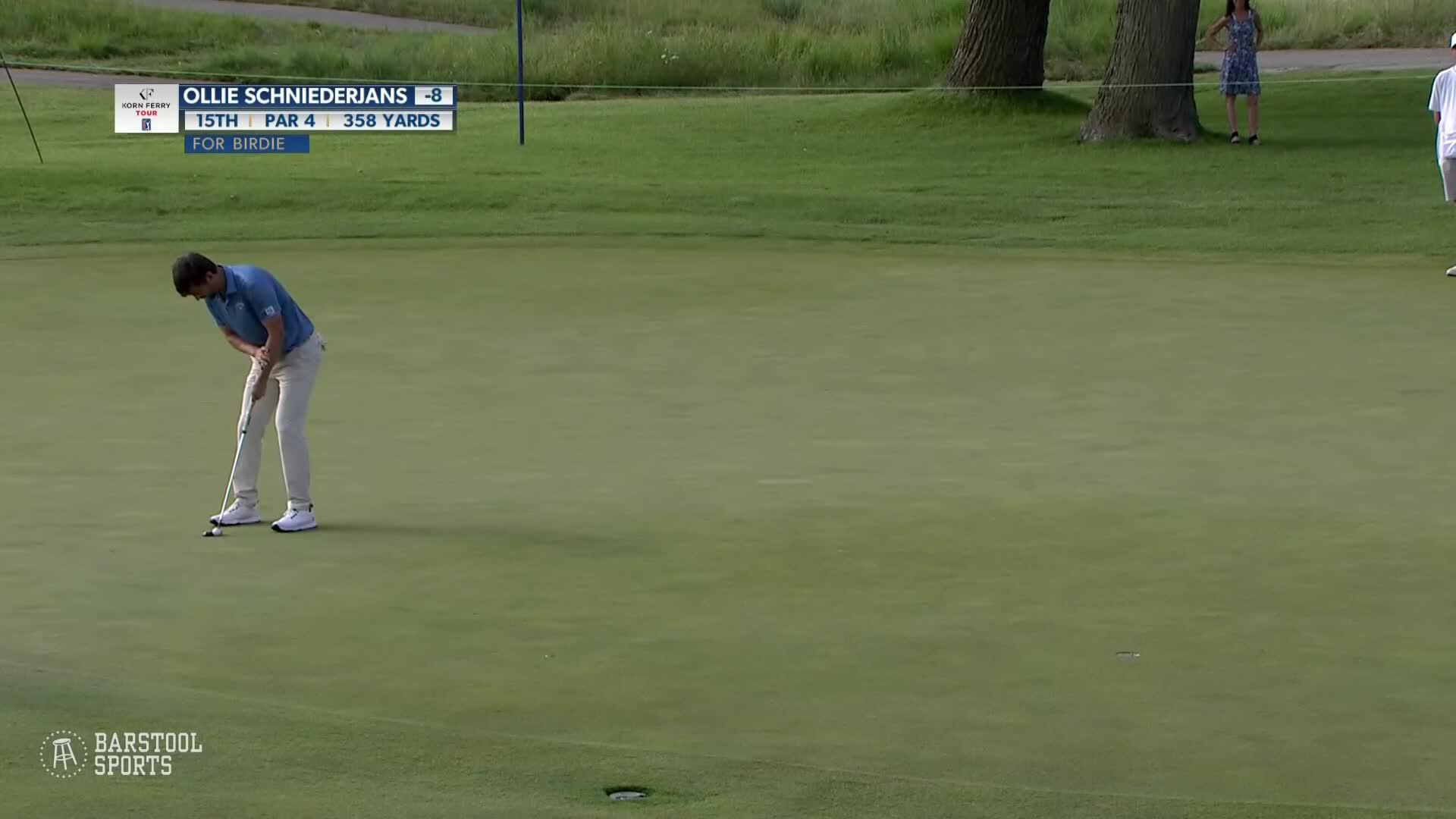 Ollie Schniederjans makes birdie on No. 15 at NV5 Invitational