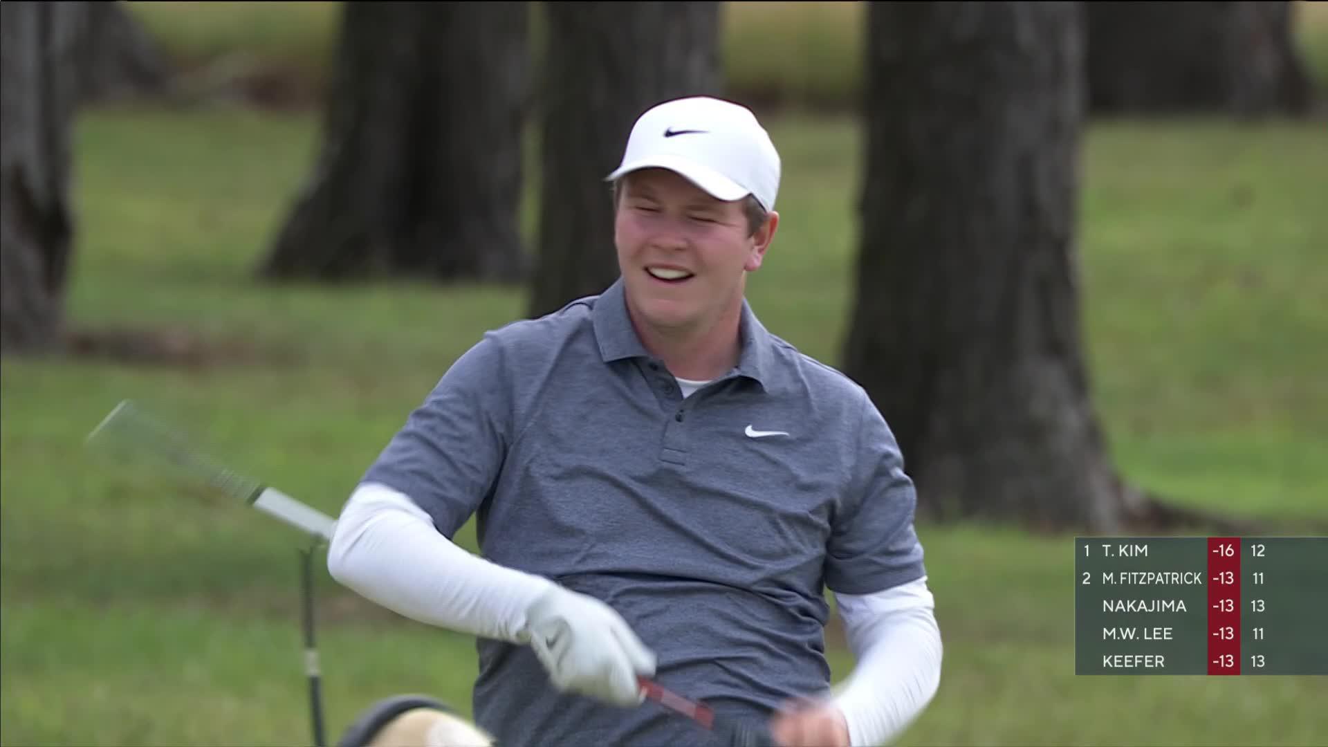 Robert MacIntyre sinks 29-foot eagle putt on No. 12 at Scottish Open