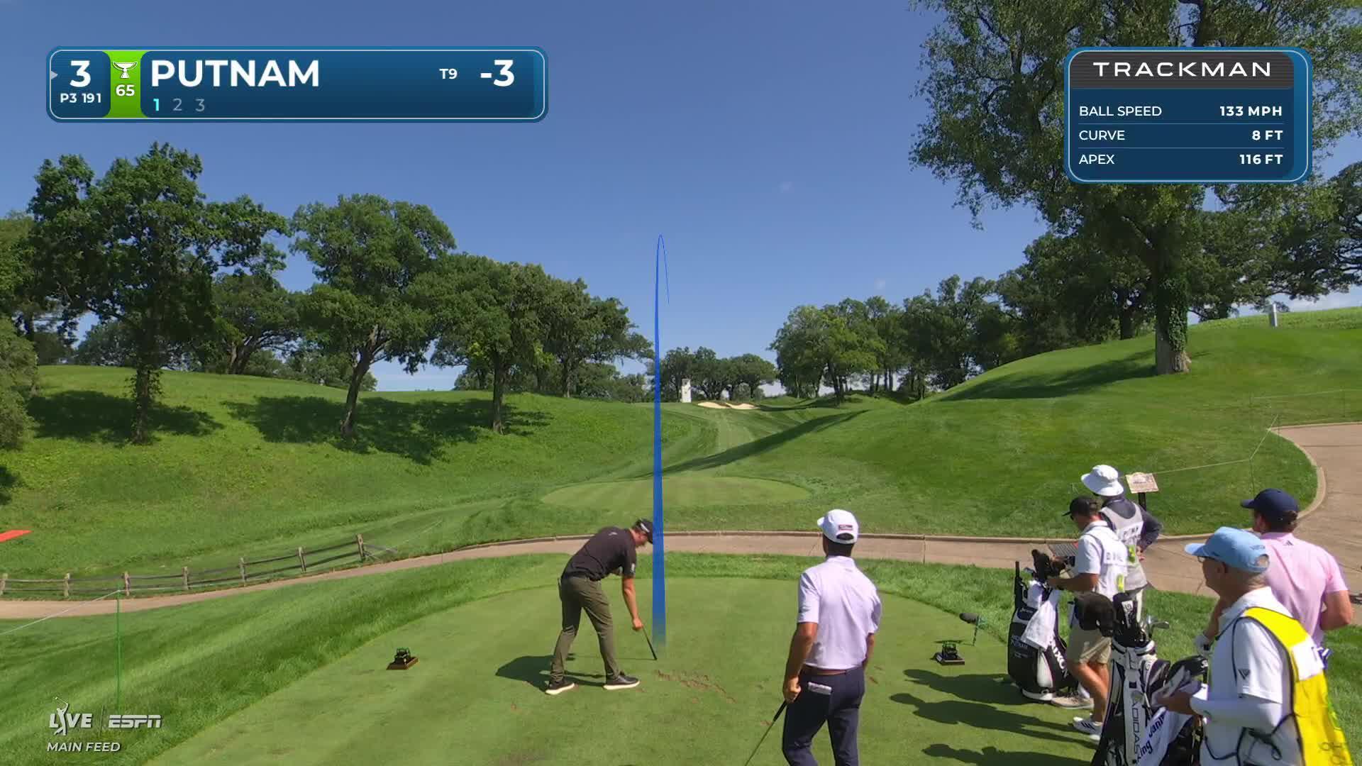 Andrew Putnam hits tee shot to 8 feet, sets up birdie on No. 3 at John Deere